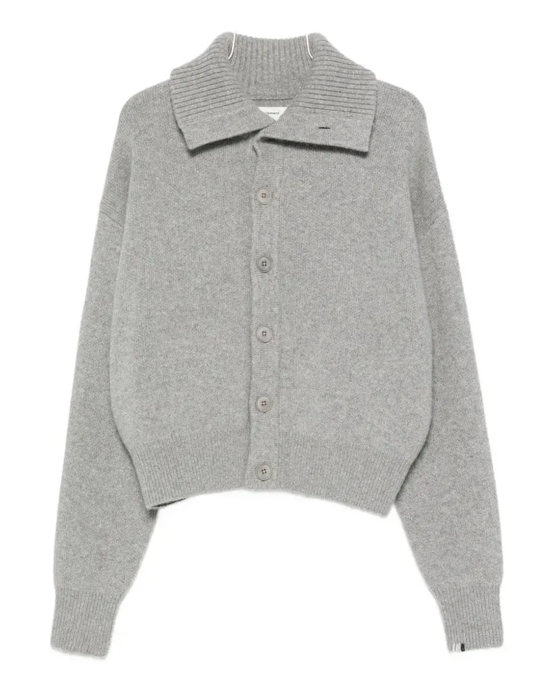 extreme cashmere Clement spread-collar cardigan - Grau Grau