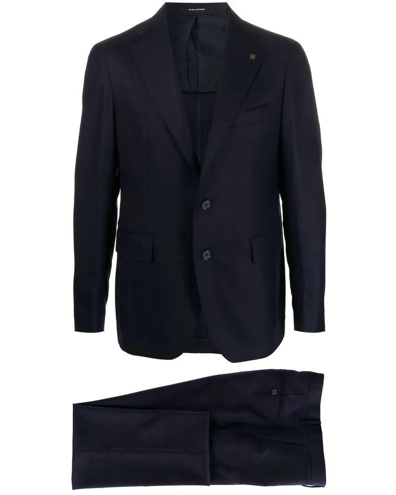 Tagliatore Einreihiger Anzug - Blau Blau