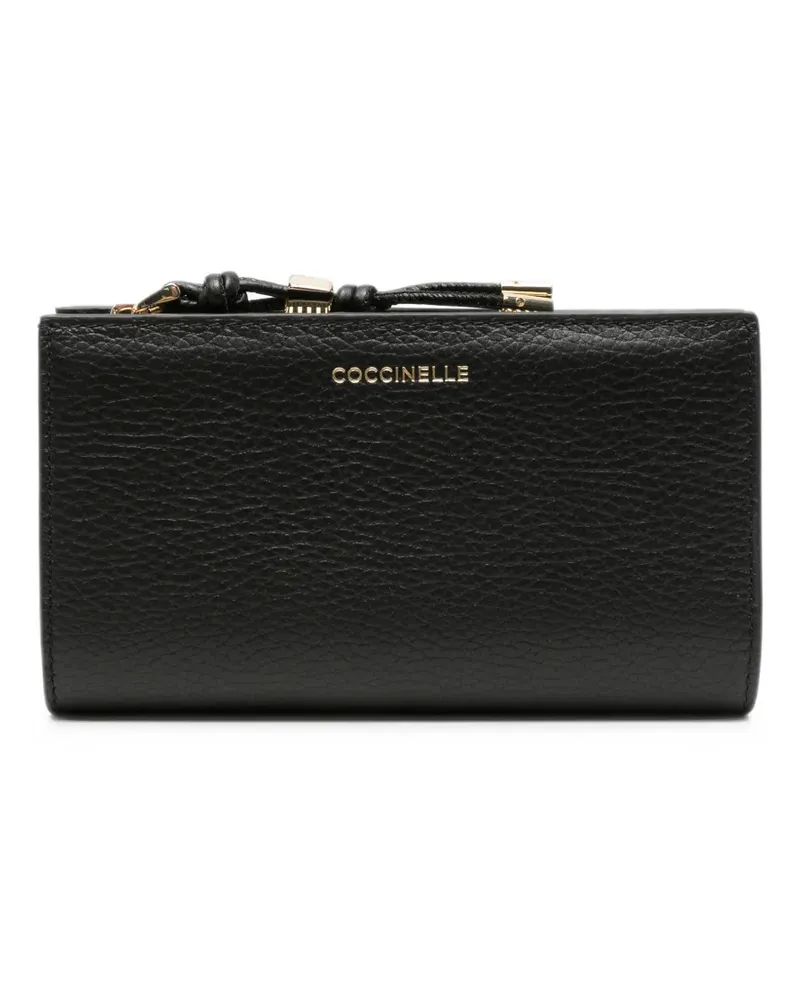 Coccinelle grained leather wallet - Schwarz Schwarz