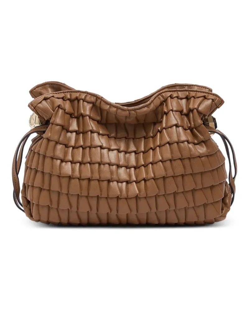 Liu Jo Kleine Riccy Tasche mit Prägung - Braun Braun