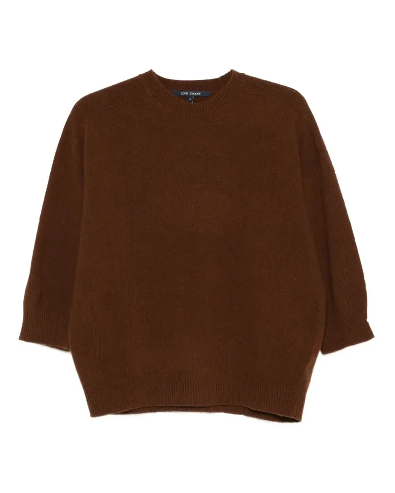 Sofie D'Hoore Pullover mit Rundhalsausschnitt - Braun Braun