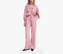 Bluse mit Rüschen - Rosa