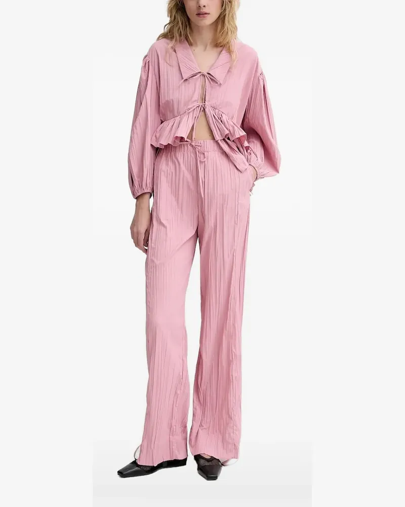 Stine Goya Bluse mit Rüschen - Rosa Rosa