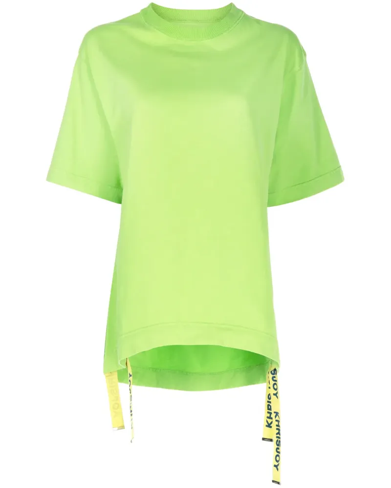 KHRISJOY T-Shirt mit grafischem Print - Grün Grün