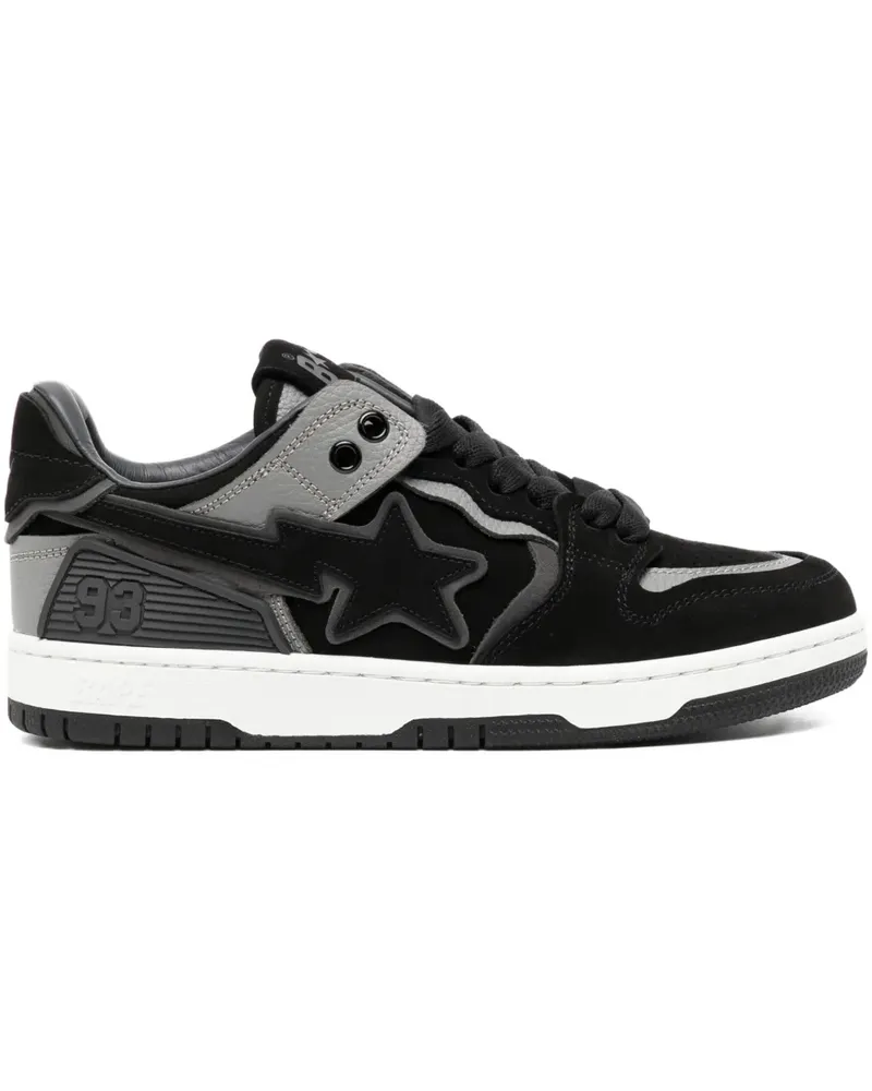 BAPE Sneakers mit Stern-Patch - Schwarz Schwarz