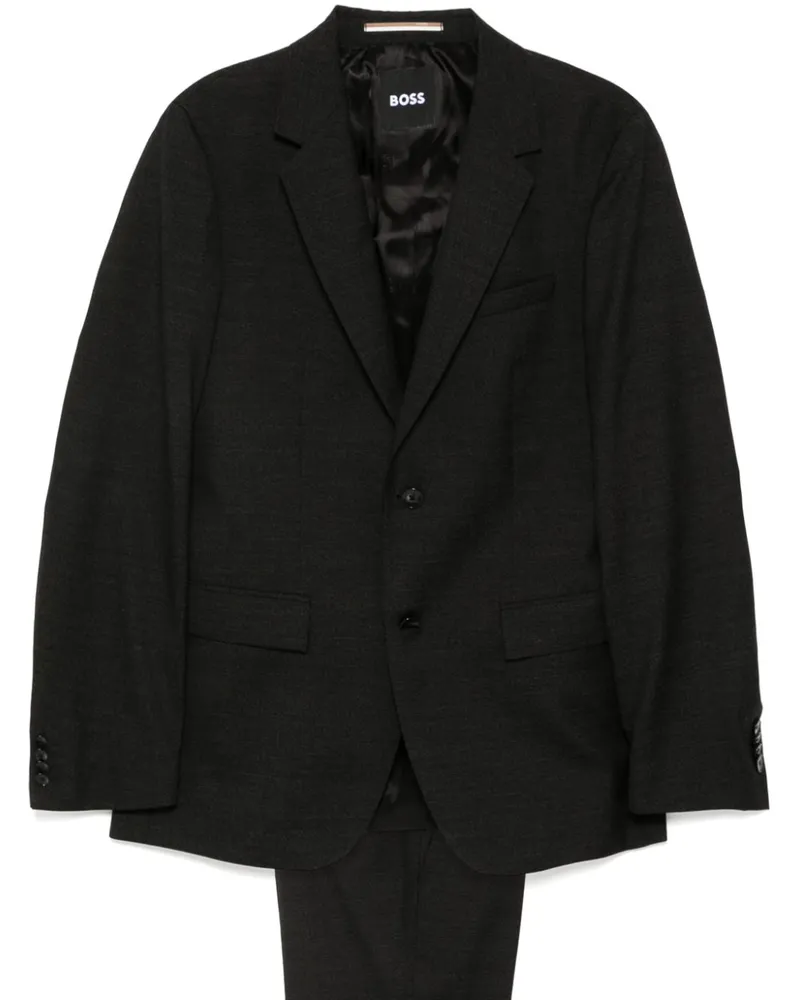 HUGO BOSS Einreihiger Anzug - Schwarz Schwarz
