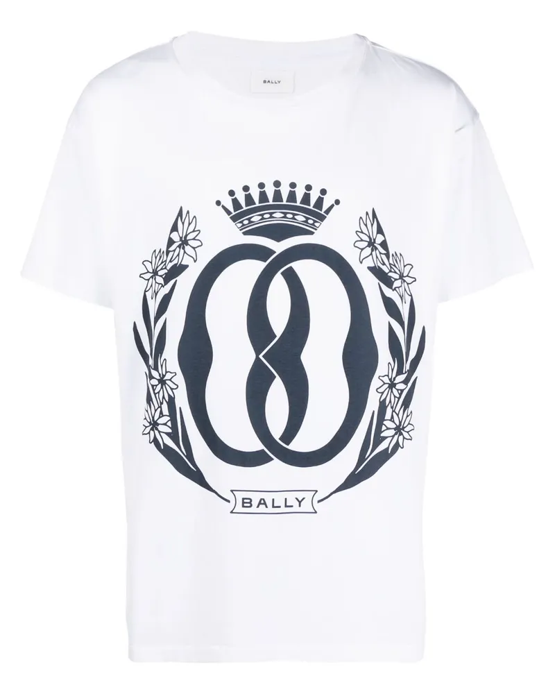 Bally T-Shirt mit Logo-Print - Rot Rot