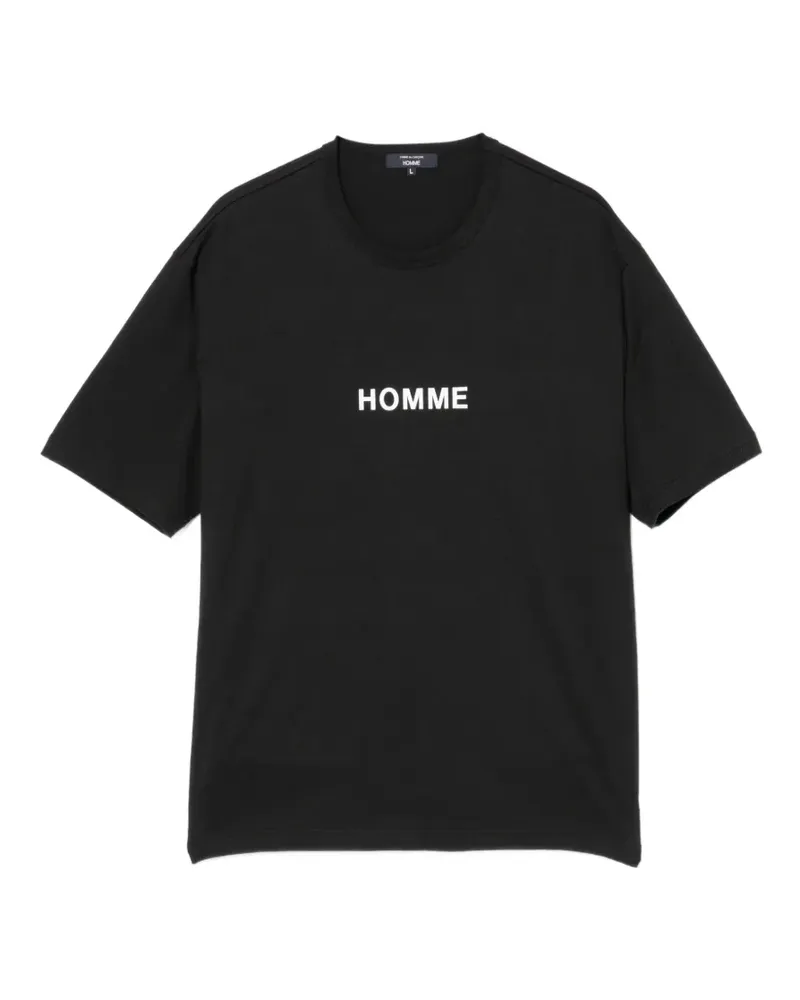 Comme des Garçons T-Shirt mit Logo-Print - Schwarz Schwarz