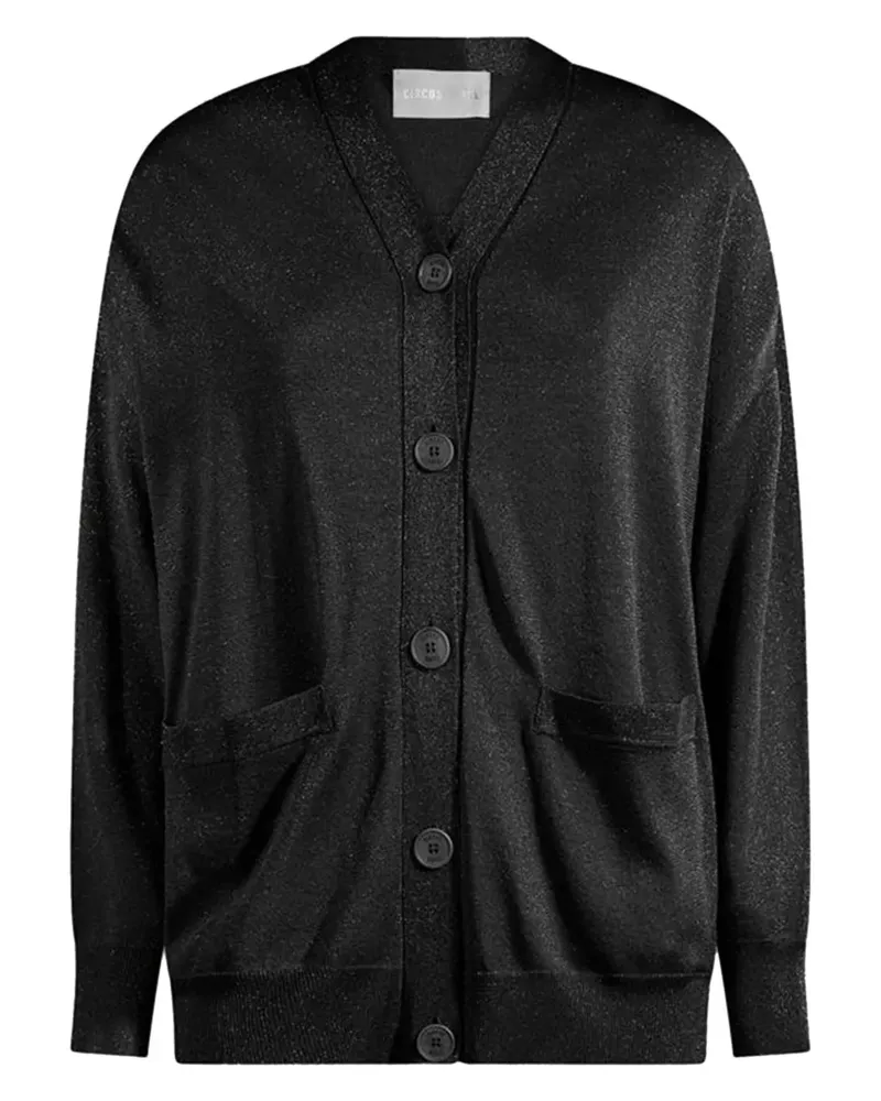 Circus Hotel lurex-detail cardigan - Schwarz Schwarz