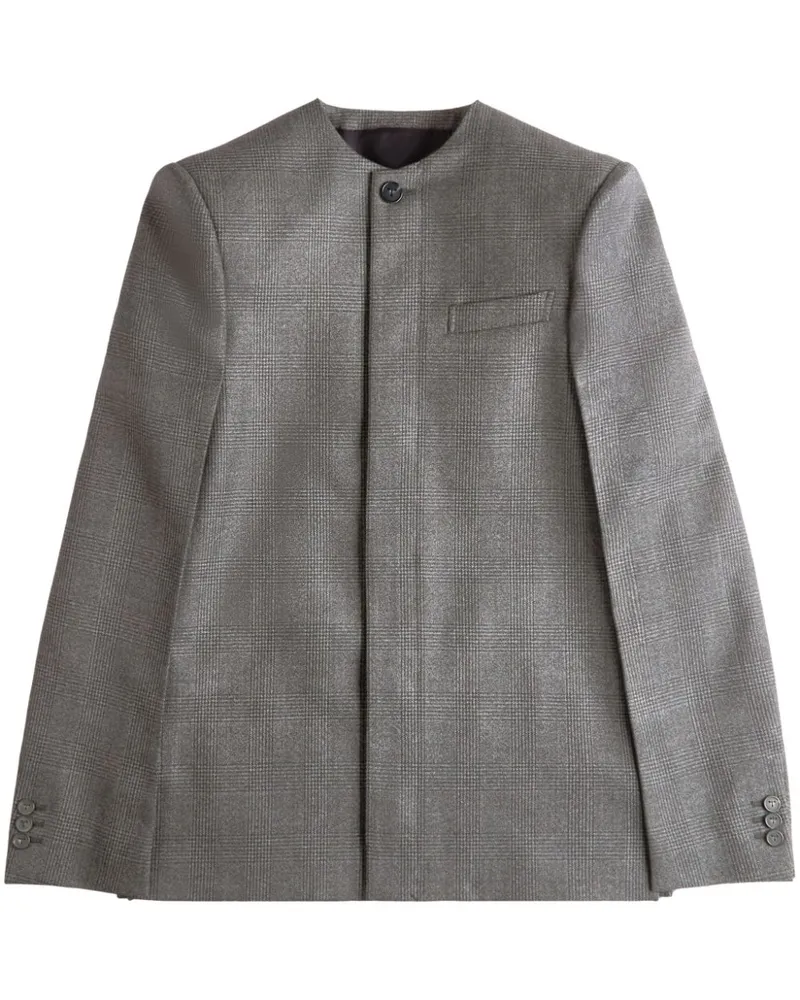 TOD'S Kragenloser Blazer - Grau Grau
