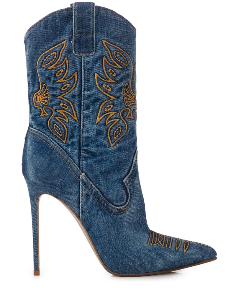 Le Silla Eva Stiefel 140mm - Blau Blau
