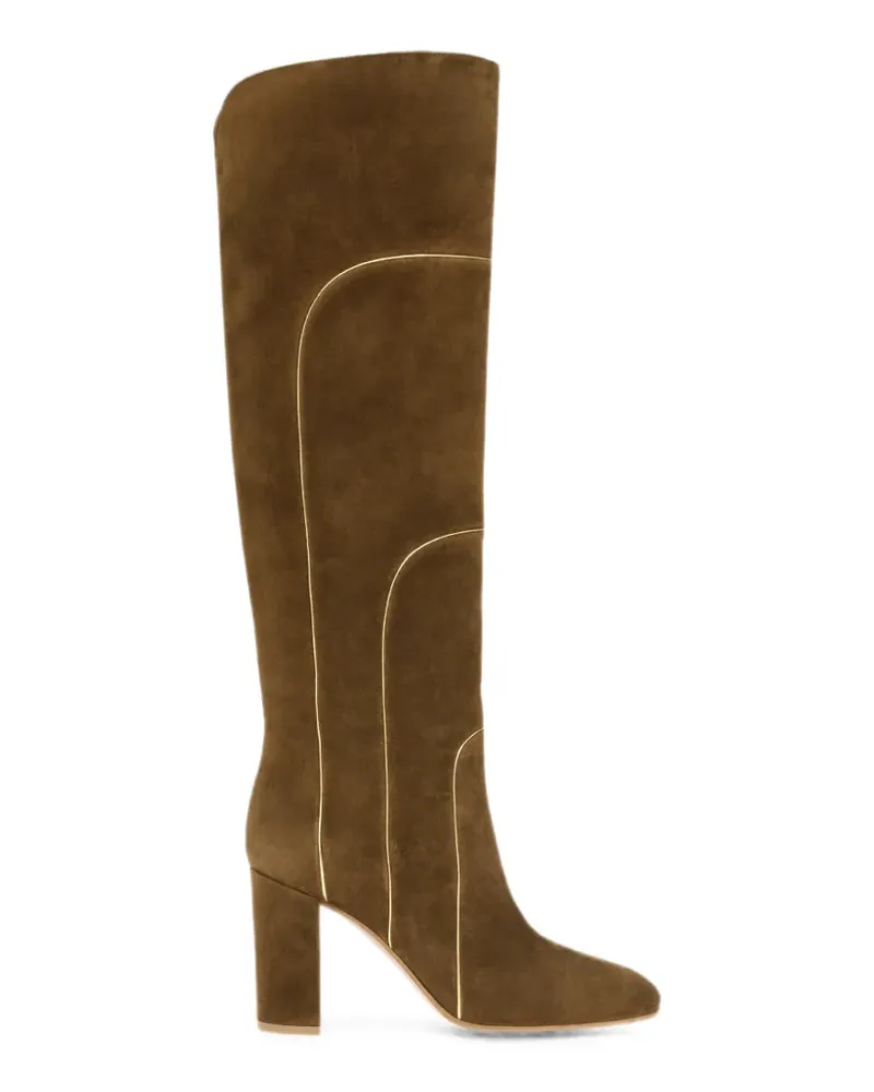 Gianvito Rossi Juliette Stiefel mit Paspelierung - Braun Braun
