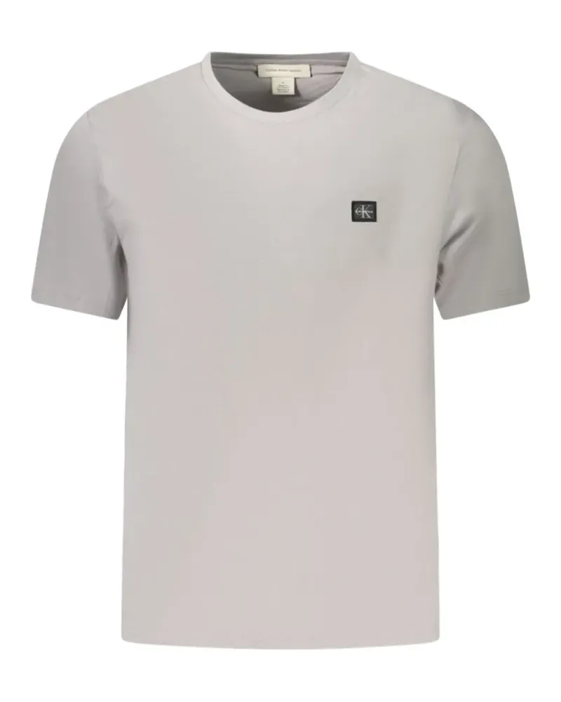Calvin Klein T-Shirt mit Logo-Patch - Grau Grau