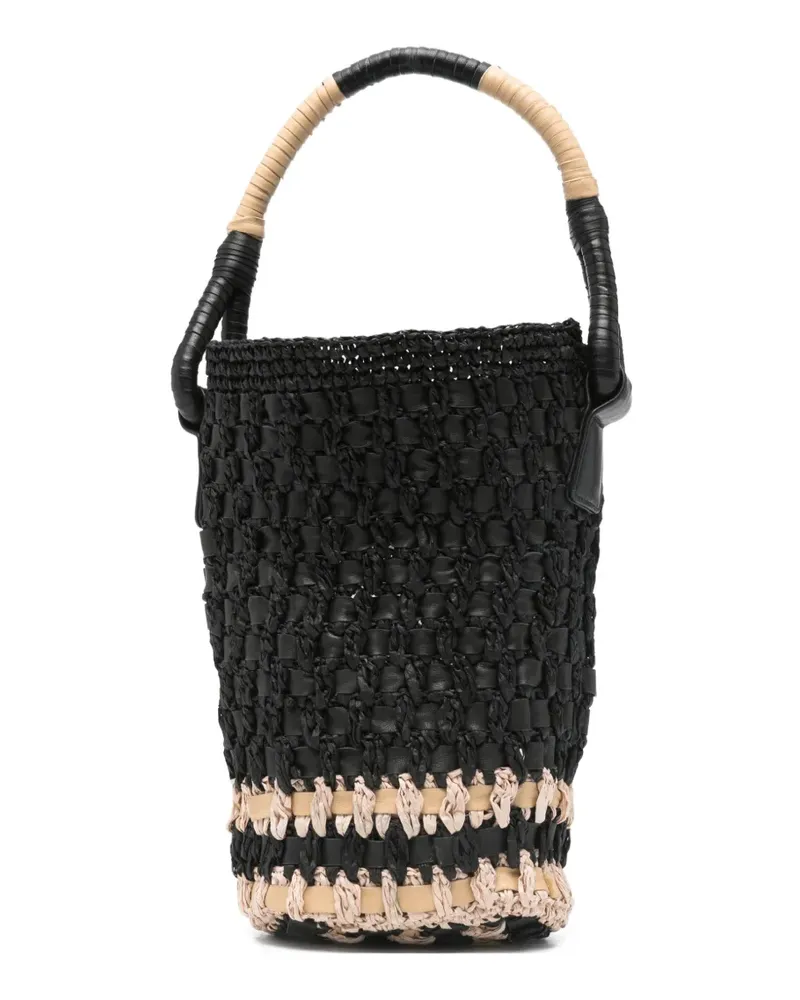 ALYSI top-handle bucket bag - Schwarz Schwarz