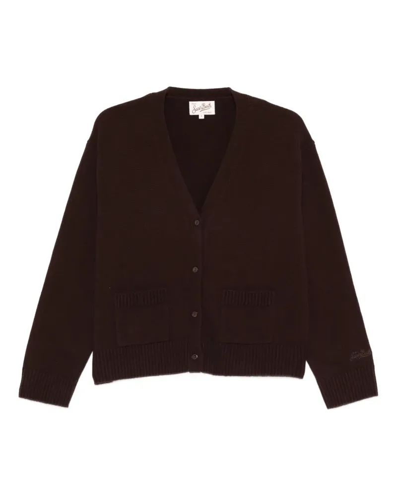 MC2 Saint Barth Madie wool V-neck cardigan - Braun Braun