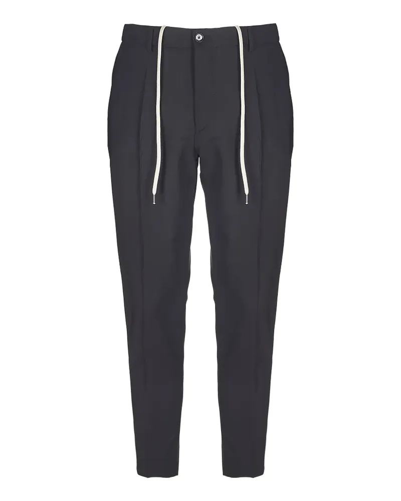 Be Able Riccardo drawstring pleated trousers - Grau Grau