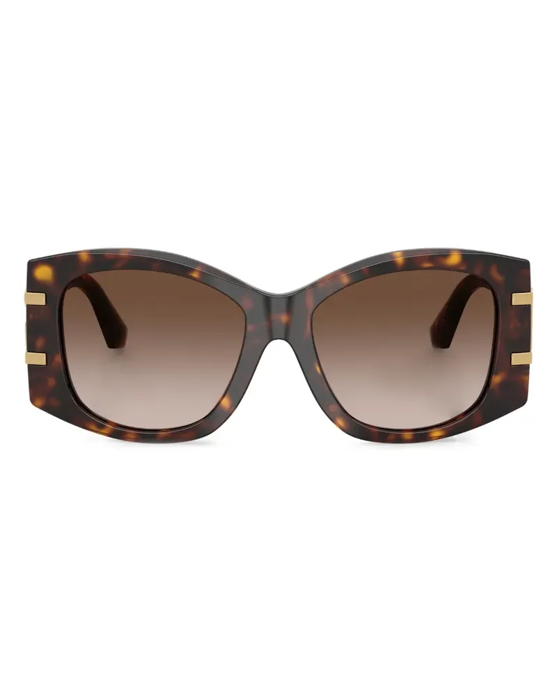 Dolce & Gabbana Sonnenbrille mit geometrischem Gestell - Braun Braun