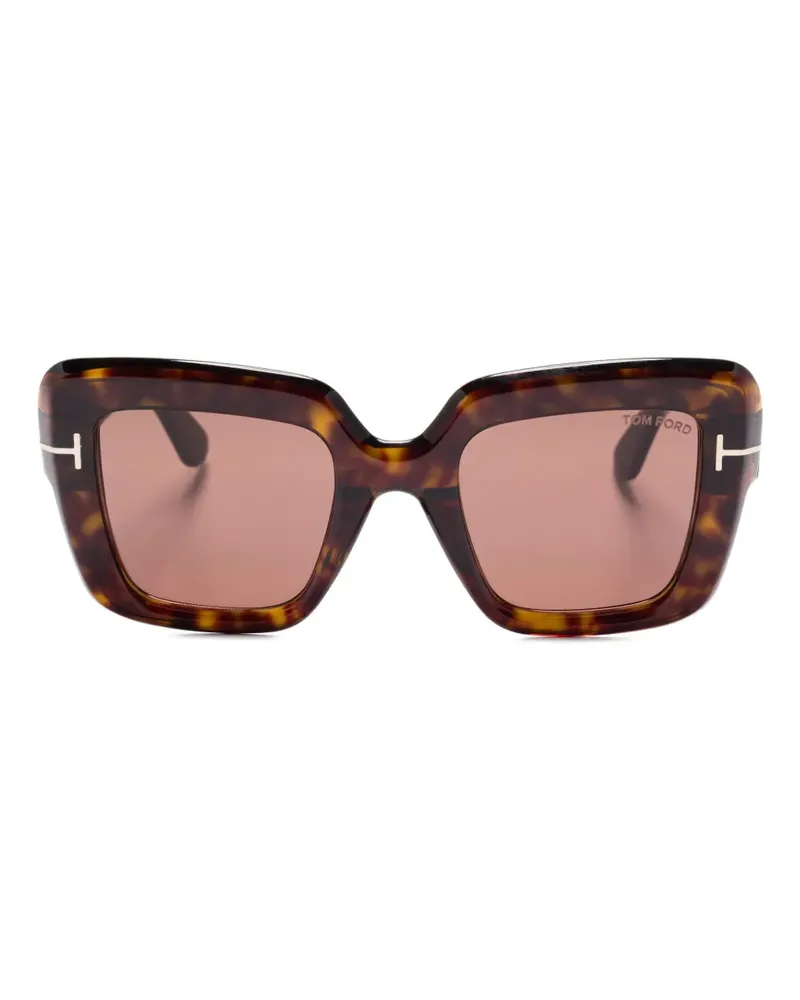 Tom Ford Esme Sonnenbrille in Schildpattoptik - Braun Braun