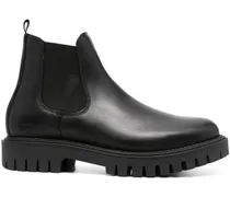 Chelsea-Boots mit runder Kappe - Schwarz