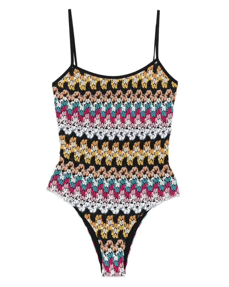 Missoni Neckholder-Badeanzug - Schwarz Schwarz
