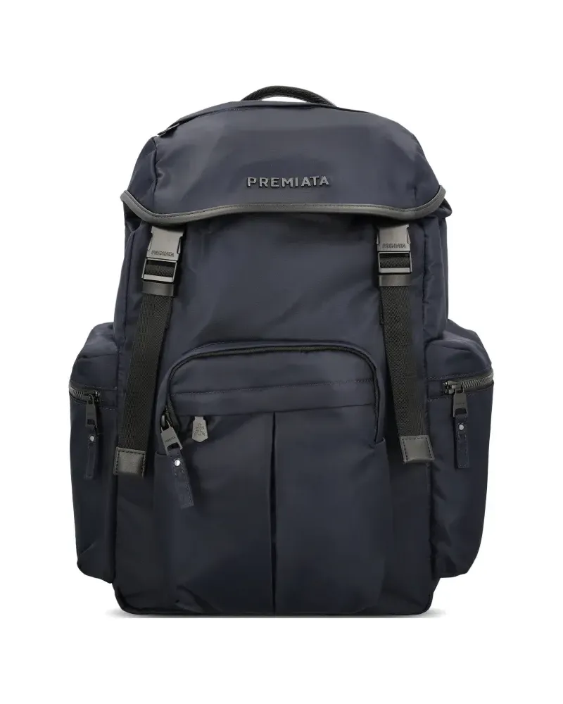 Premiata Brooker leather-trim backpack - Blau Blau
