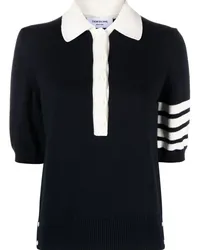 Thom Browne Poloshirt mit Streifen Blau