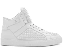 Sneakers mit Spike-Effekt - Weiß