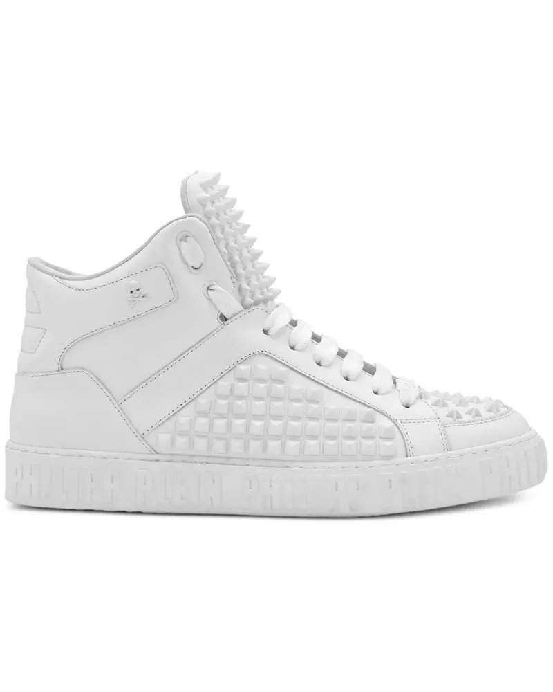 Philipp Plein Sneakers mit Spike-Effekt - Weiß Weiß