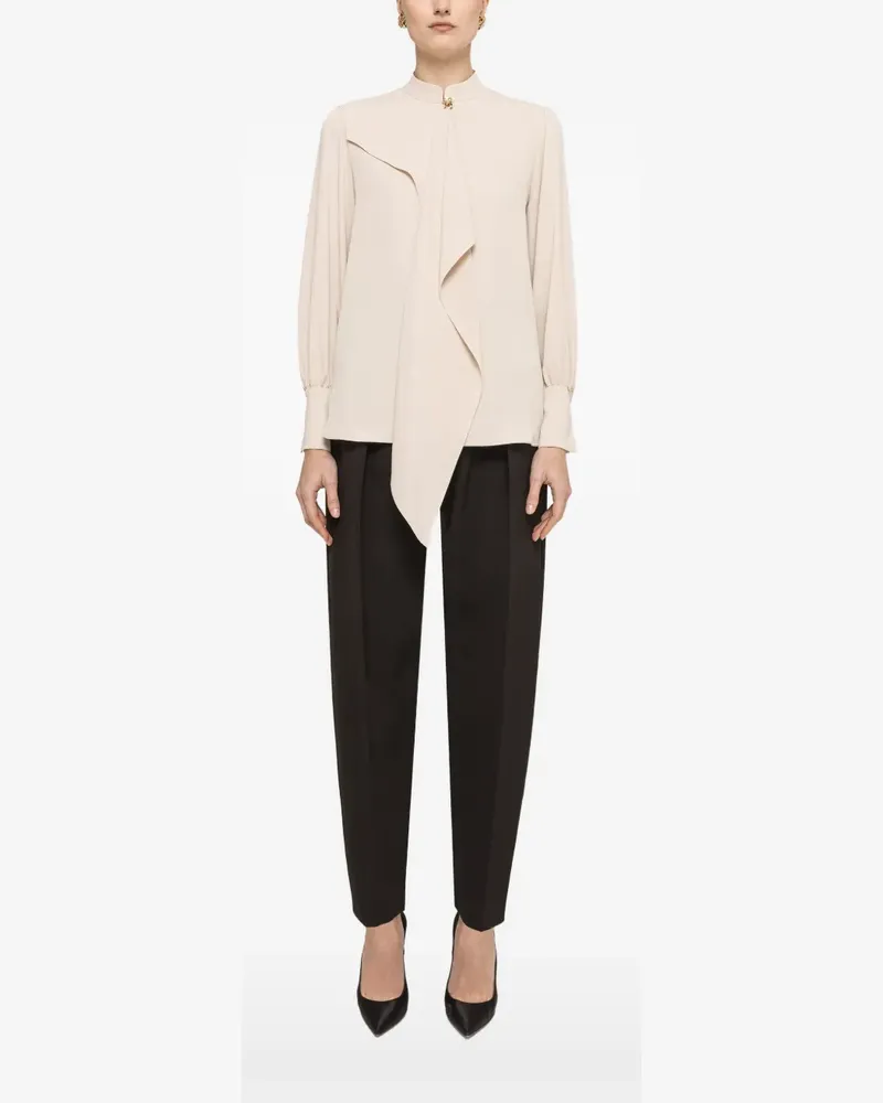 NISSA Chiffon-Top - Nude Nude