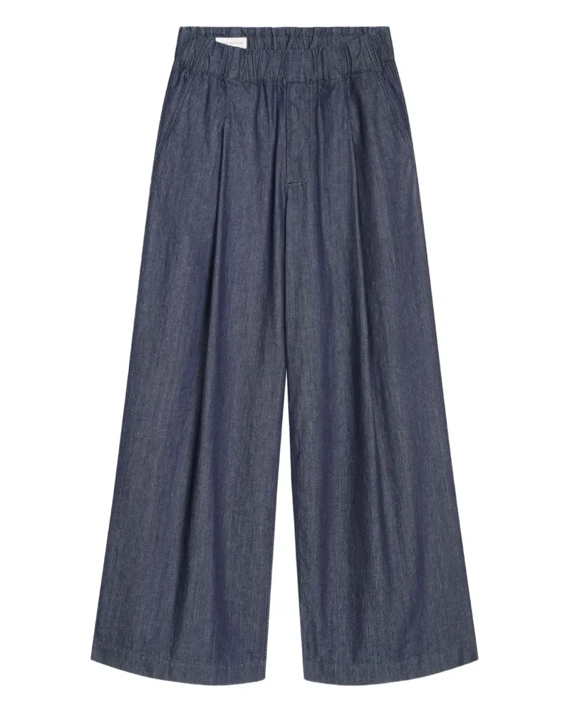 Dries van Noten Hose mit weitem Bein - Blau Blau
