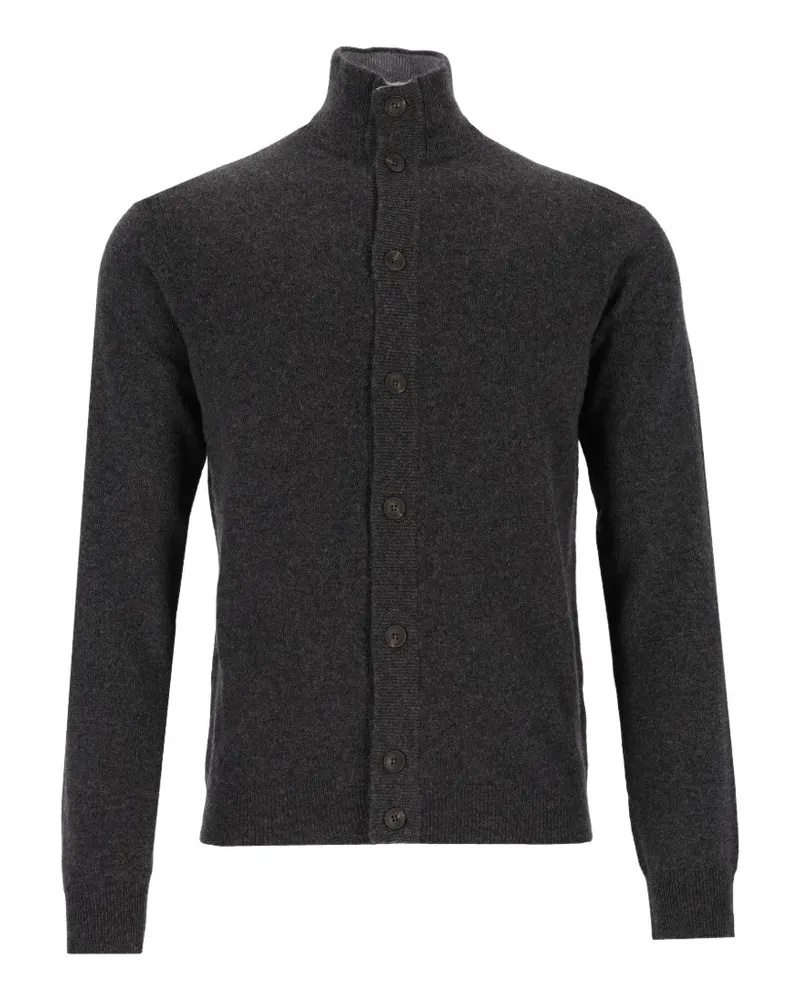 Al Duca D’Aosta 1902 high-neck button-up cardigan - Grau Grau