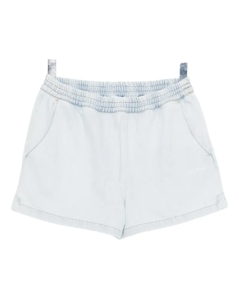 OFF-WHITE Jeans-Shorts mit Logo-Print - Blau Blau