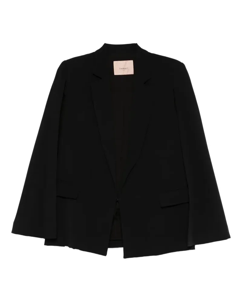 Twin-Set flap-pocket blazer - Schwarz Schwarz