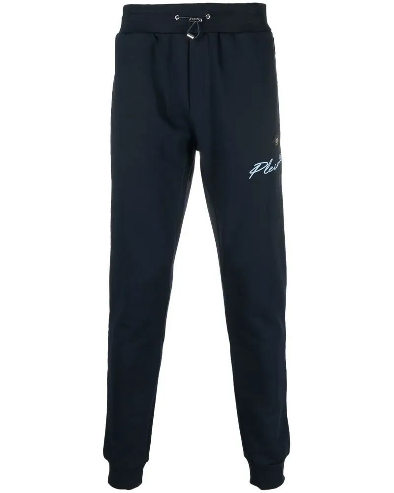 Philipp Plein Jogginghose mit Logo-Stickerei - Blau Blau