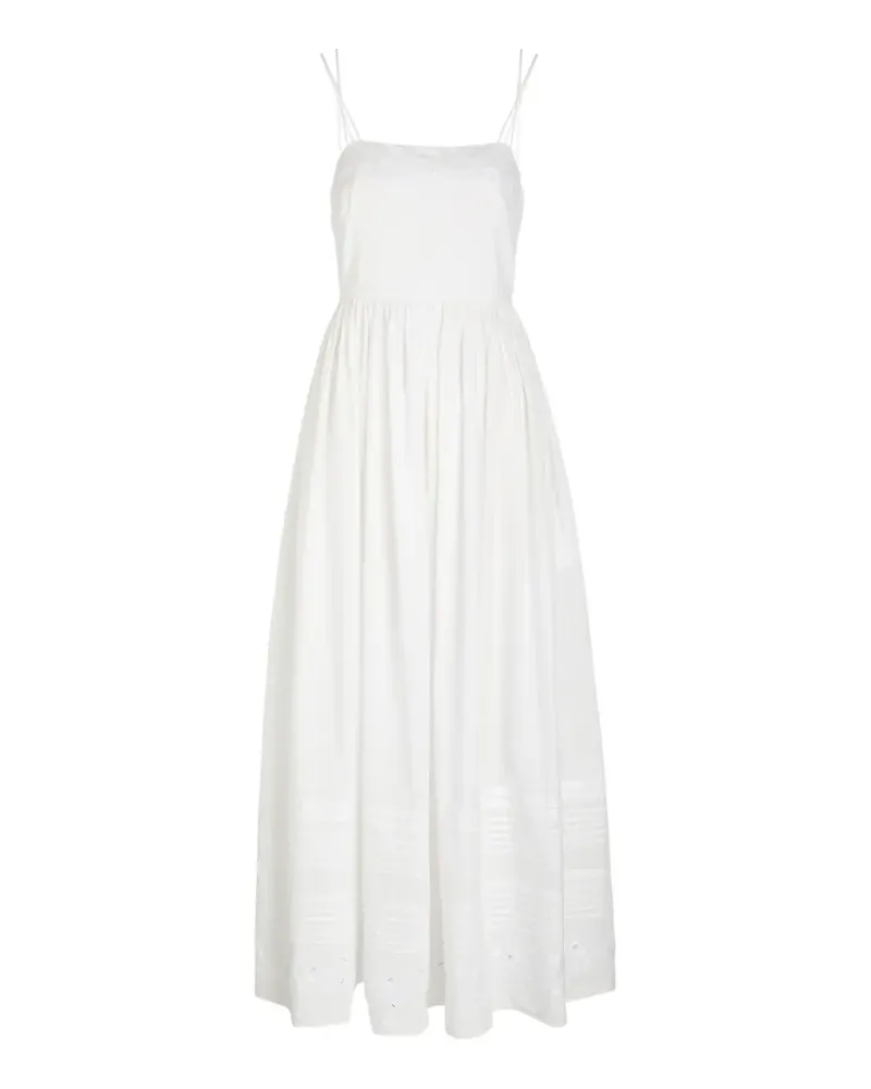 BODE Chamomile embroidered strap dress - Weiß Weiß