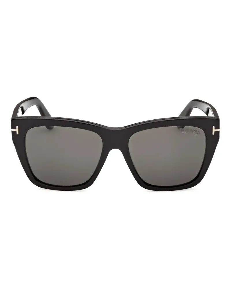 Tom Ford Sonnenbrille mit eckigem Gestell - Schwarz Schwarz