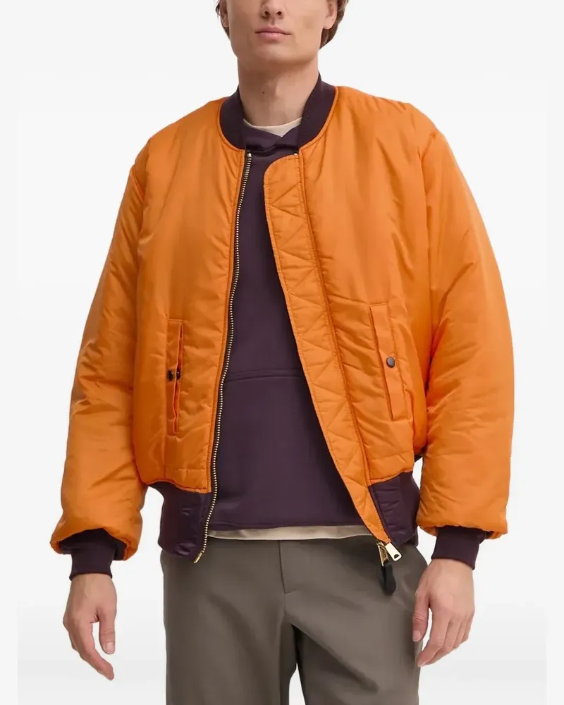 Alpha Industries Gesteppte MA-1 Bomberjacke - Orange Orange