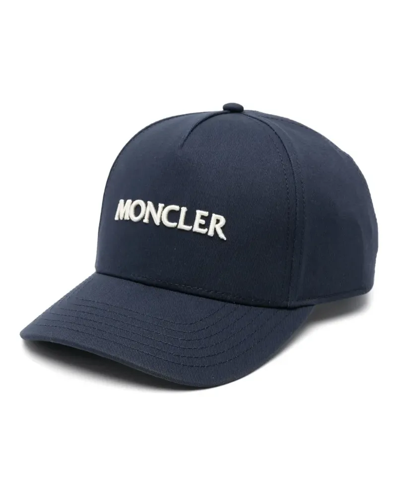 Moncler Baseballkappe mit Logo-Stickerei - Blau Blau