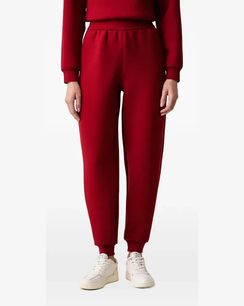 Armani Exchange crystal-embellished logo-print track pants - Rot Rot