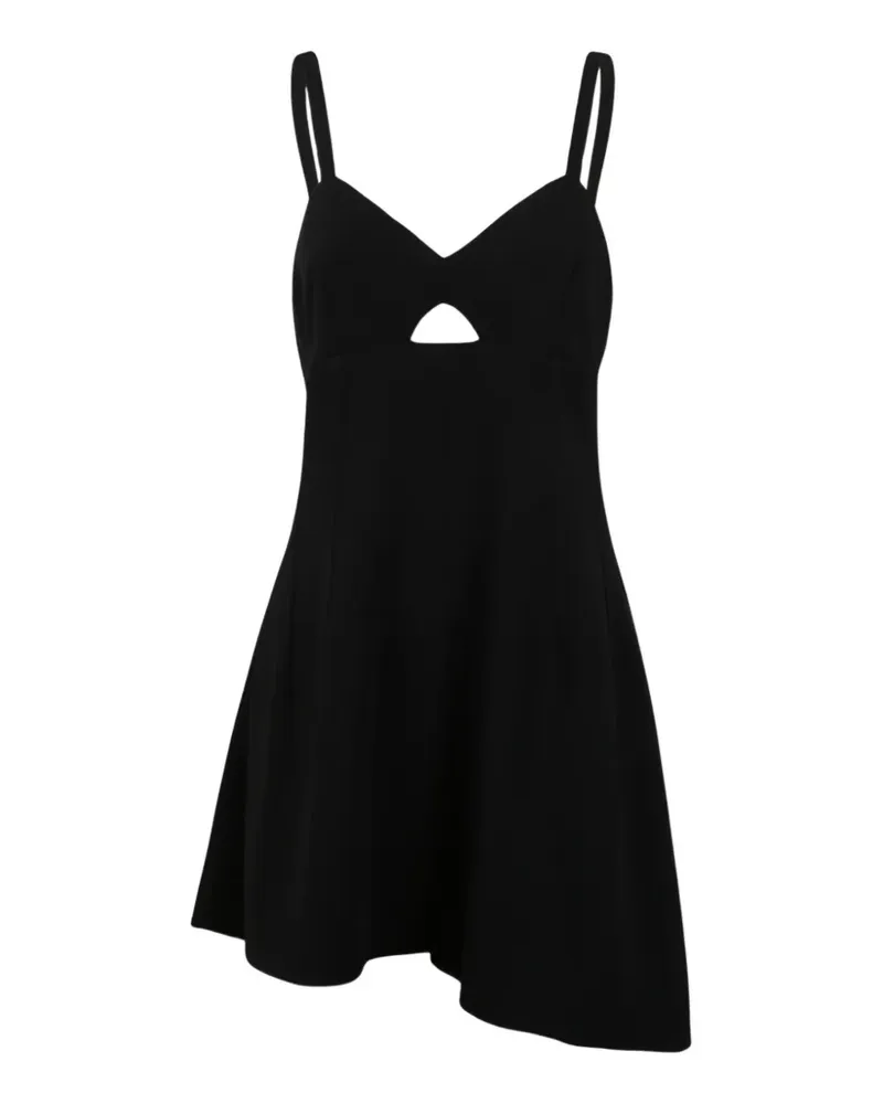 Jil Sander Asymmetrisches Midikleid - Schwarz Schwarz