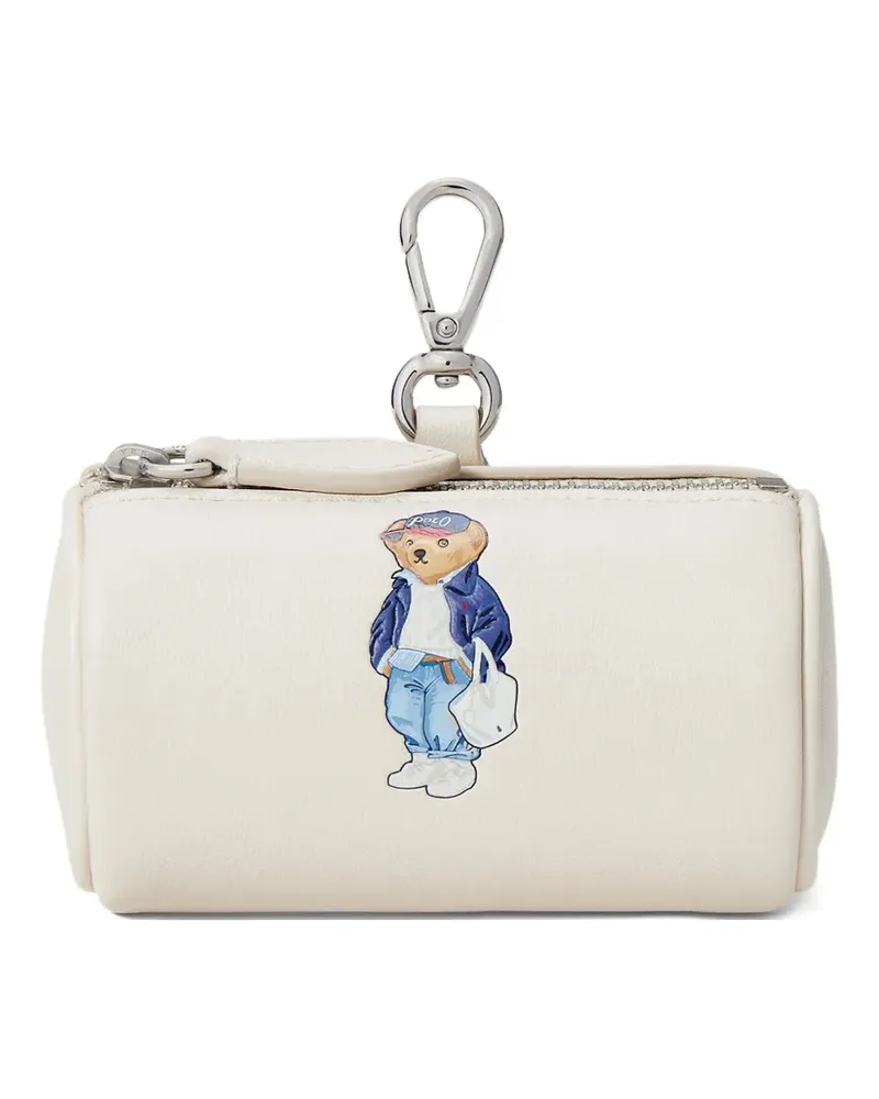 Ralph Lauren Münztäschen mit Polobär-Motiv - Weiß Weiß