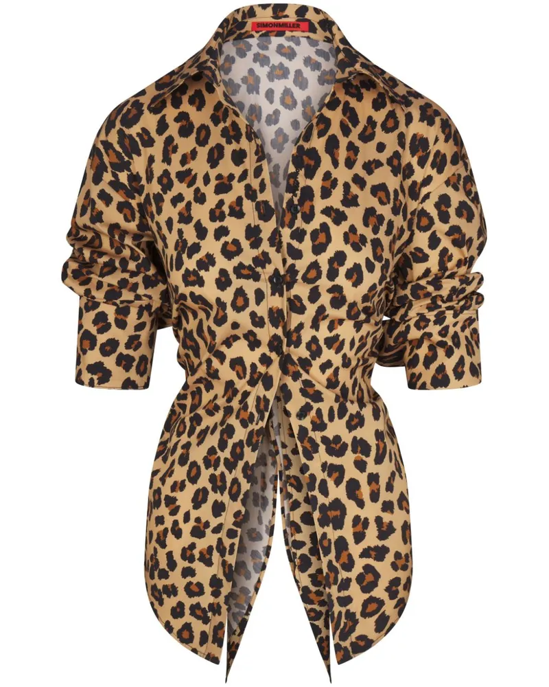 Simon Miller Bluse mit Gepardenmuster - Braun Braun