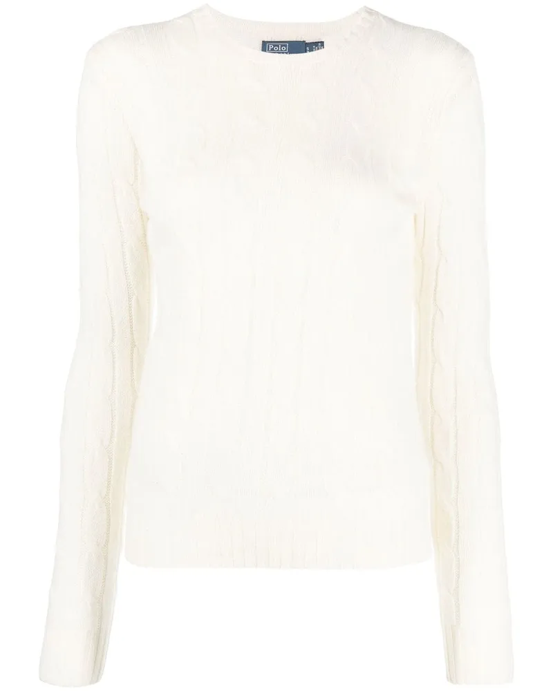 Ralph Lauren Kaschmirpullover mit Zopfmuster - Nude Nude