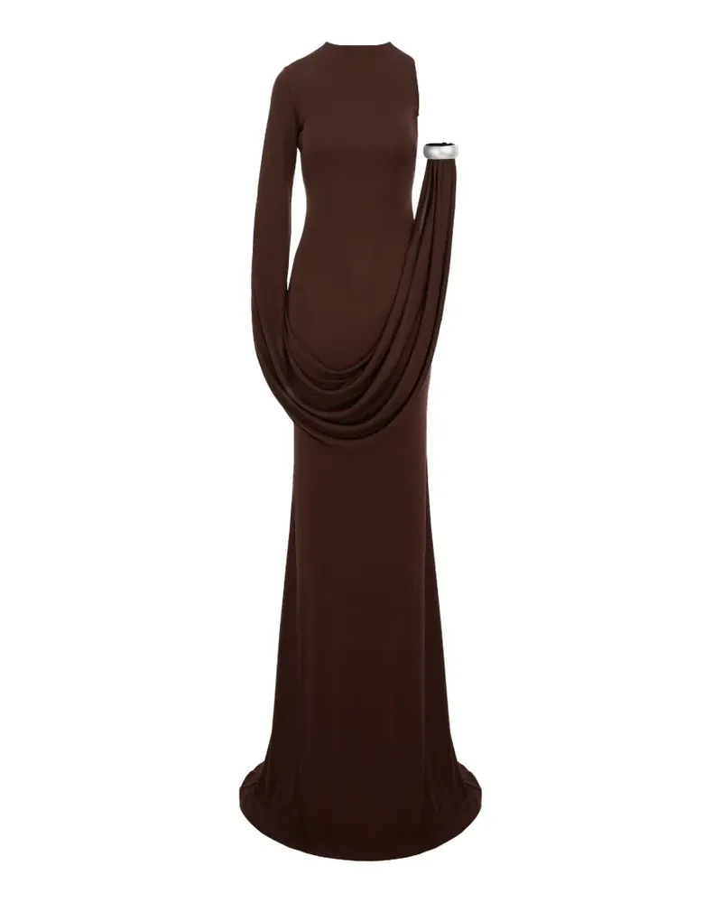 Seen Users Drapiertes Iconic Bracelet Maxikleid - Braun Braun