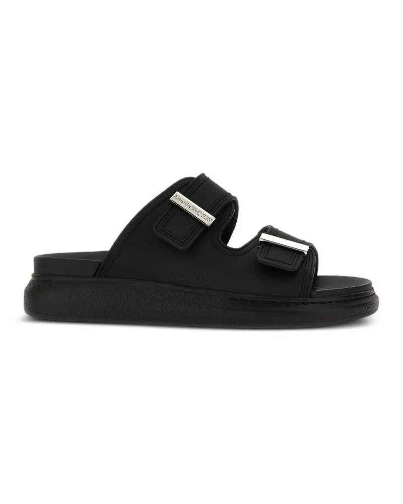 Alexander McQueen Sandalen mit Logo-Gravur - Schwarz Schwarz