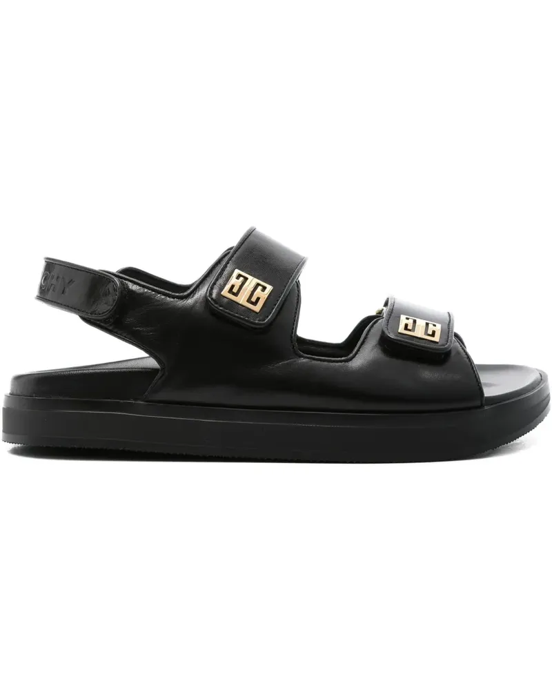 Givenchy Gemusterte Sandalen mit Doppelriemen - Schwarz Schwarz