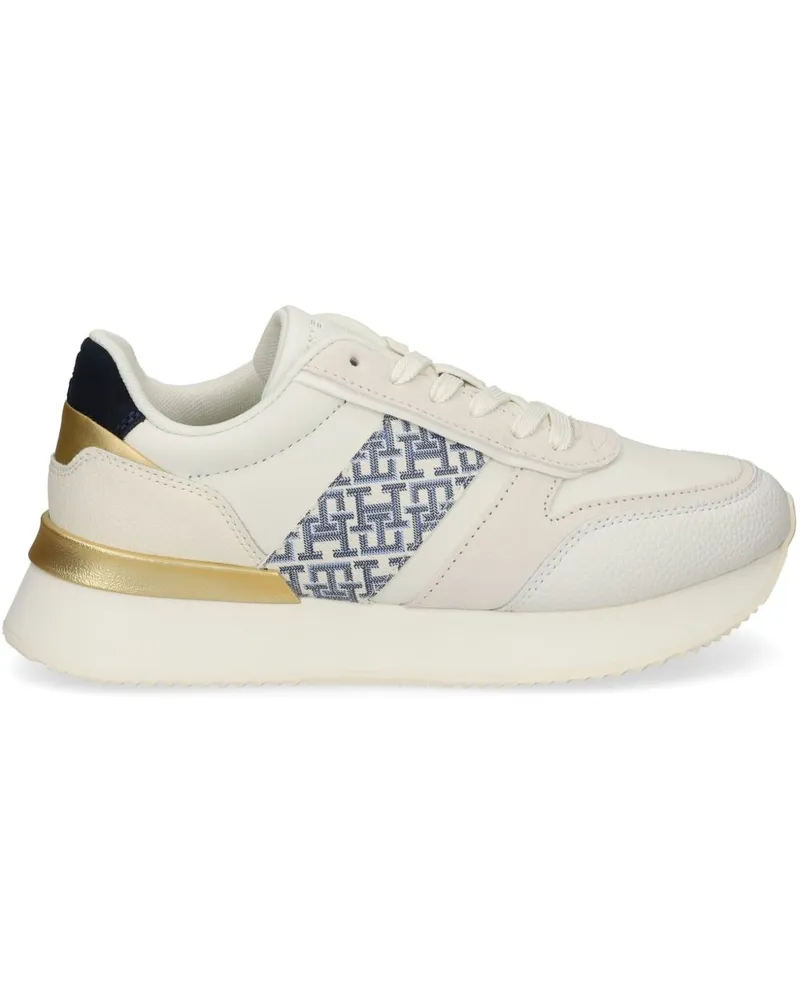 Tommy Hilfiger Sneakers mit Monogramm - Weiß Weiß