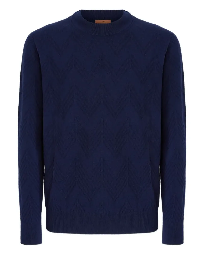 Missoni Pullover mit Fischgrätenmuster - Blau Blau