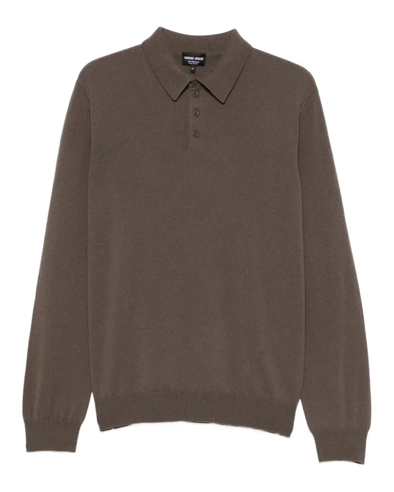 Giorgio Armani Pullover mit Knopfleiste - Braun Braun