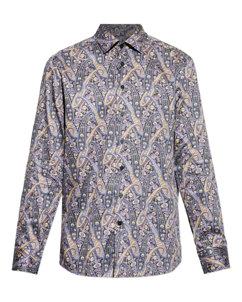 Etro Hemd mit Paisley-Print - Violett Violett